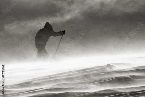 against the wind, Hardangervidda, skitur, nostalgi, norway, polar, against the wind, polar storm, snowstorm, gusting wind, frosty weather, photo