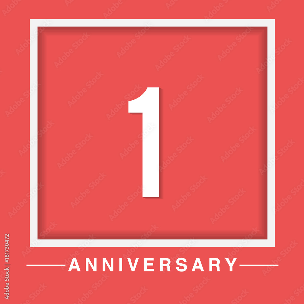 1 anniversary template design 1 anniversary template design