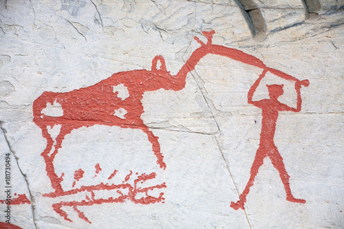prehistoric rock carving