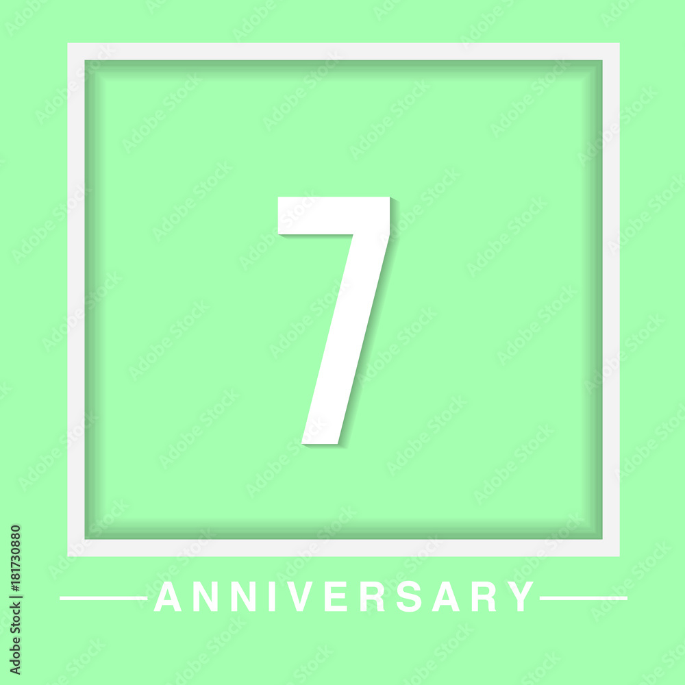 7 anniversary template design 7 anniversary template design