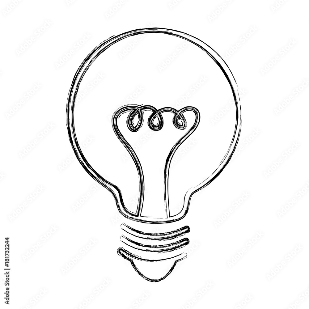 sketch draw bulb cartoon vector graphic design sketch draw bulb cartoon vector graphic design