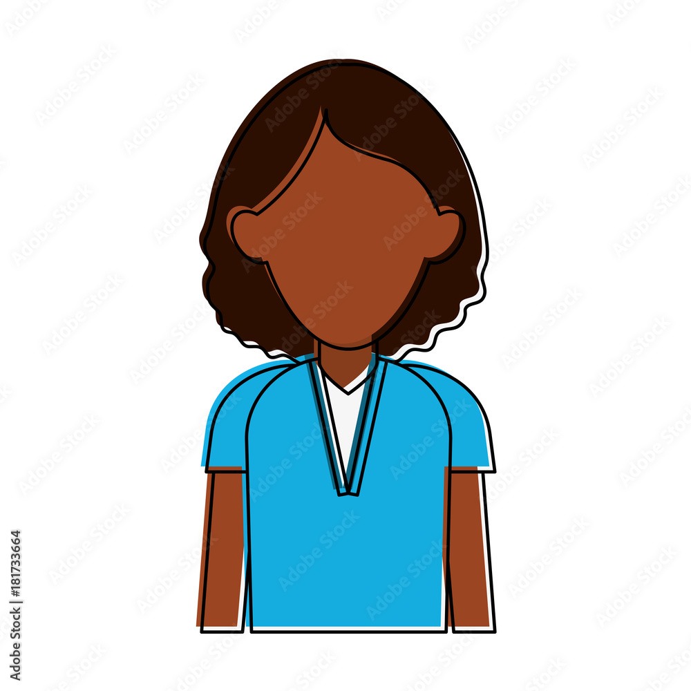 Fototapeta premium Woman avatar cartoon