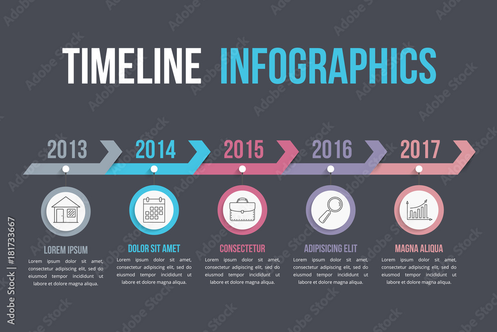 custom made wallpaper toronto digitalTimelien with Arrows