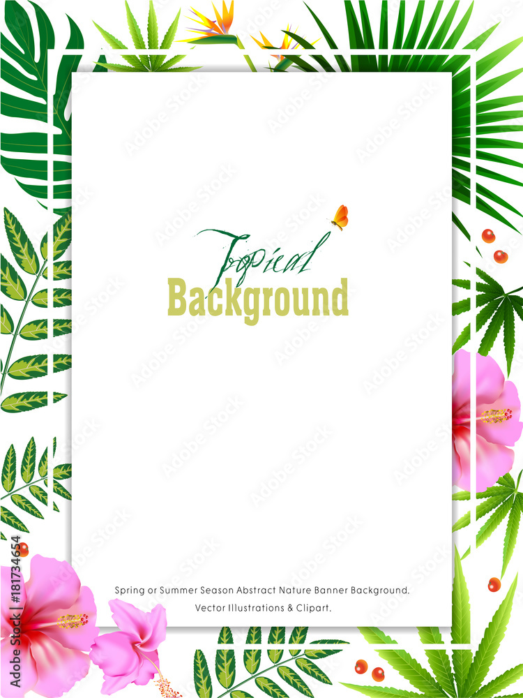 Obraz premium Spring or Summer Season Abstract Nature Banner Background.