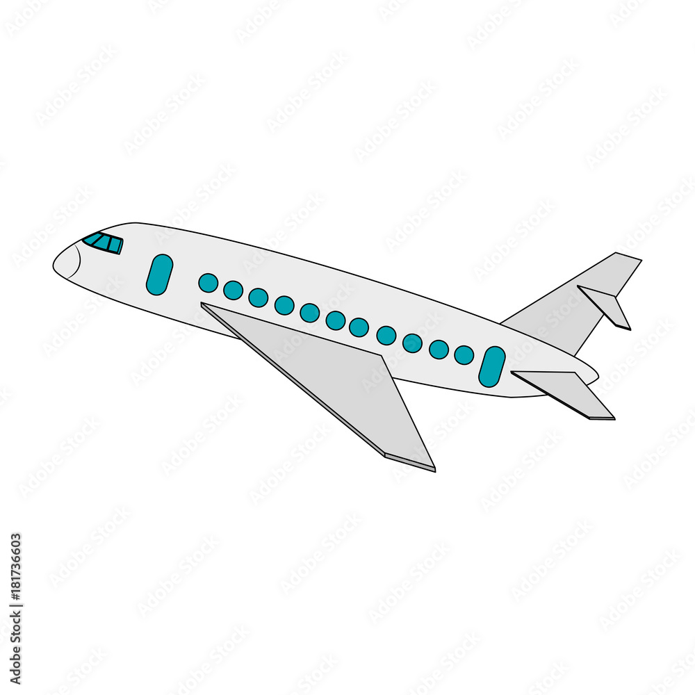 Airplane jet taking off Airplane jet taking off