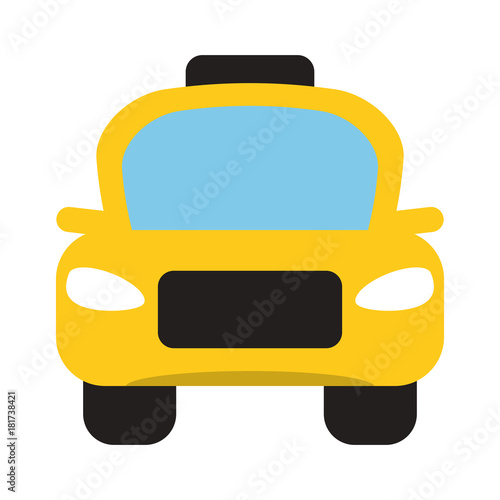 Taxi cab frontview