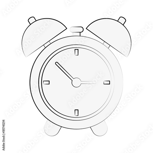Clock with alarm bells