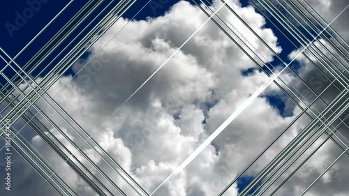 Wallpaper Mural Modern construction. Steel and glass. Art. Abstract. Background Torontodigital.ca