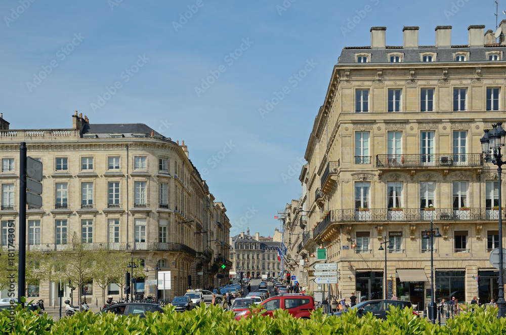 Famous old city in Bordeaux
