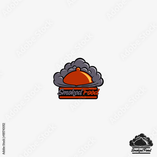 Smoked is a food or restaurant logo that related with all smoked food