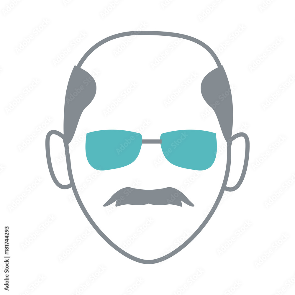 Man with sunglasses icon vector illustration graphic design Man with sunglasses icon vector illustration graphic design