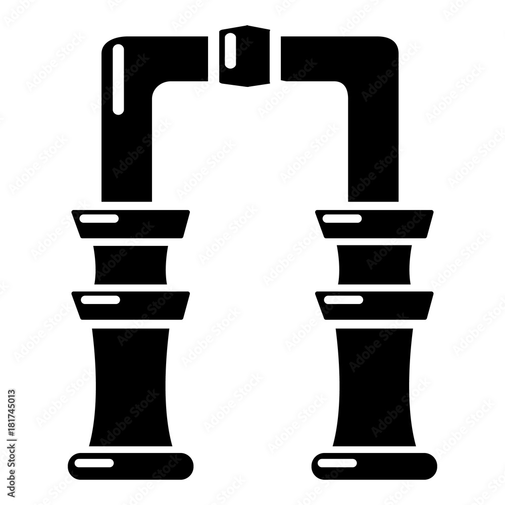 Archway icon, simple black style Archway icon, simple black style