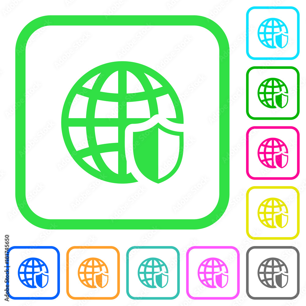 Internet security vivid colored flat icons icons Internet security vivid colored flat icons icons