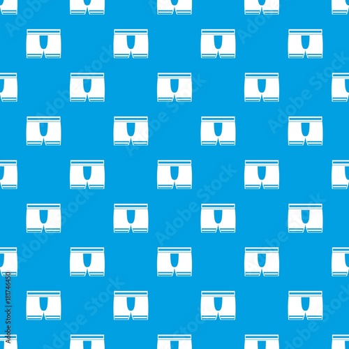 Man boxer briefs pattern seamless blue