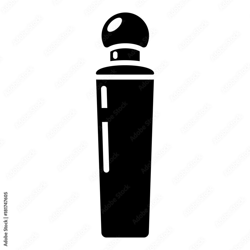 Perfume bottle tokyo icon, simple black style Perfume bottle tokyo icon, simple black style