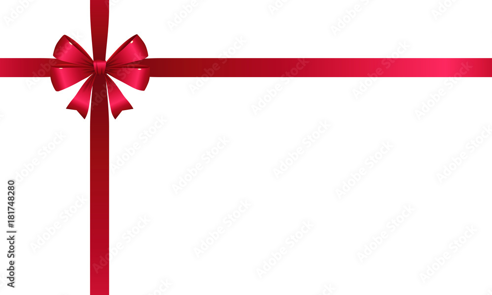 Hellrote Schleife Weihnachten - Kreuz Hellrote Schleife Weihnachten - Kreuz