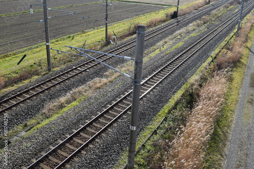 羽越本線の線路