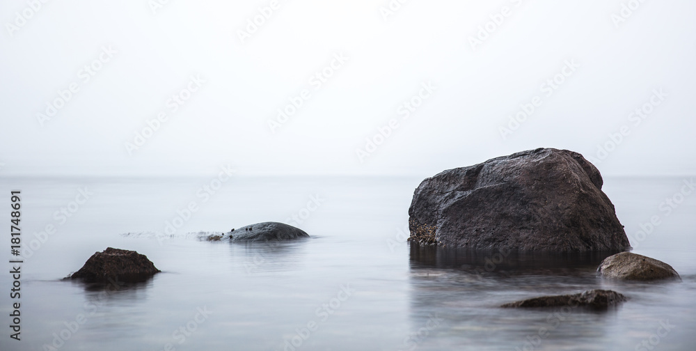 Fototapeta premium Stone in fogg