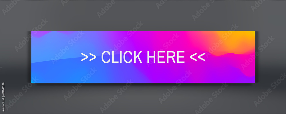 Vector button for online sale. Banner web template.