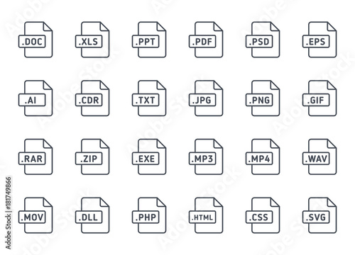 Document File Type Format line