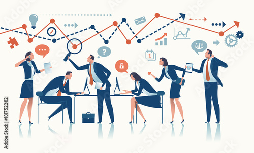 Business Team. Concept illustration.