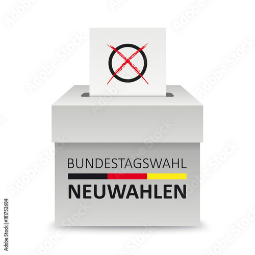 Wahlurne Bundestagswahl Neuwahlen