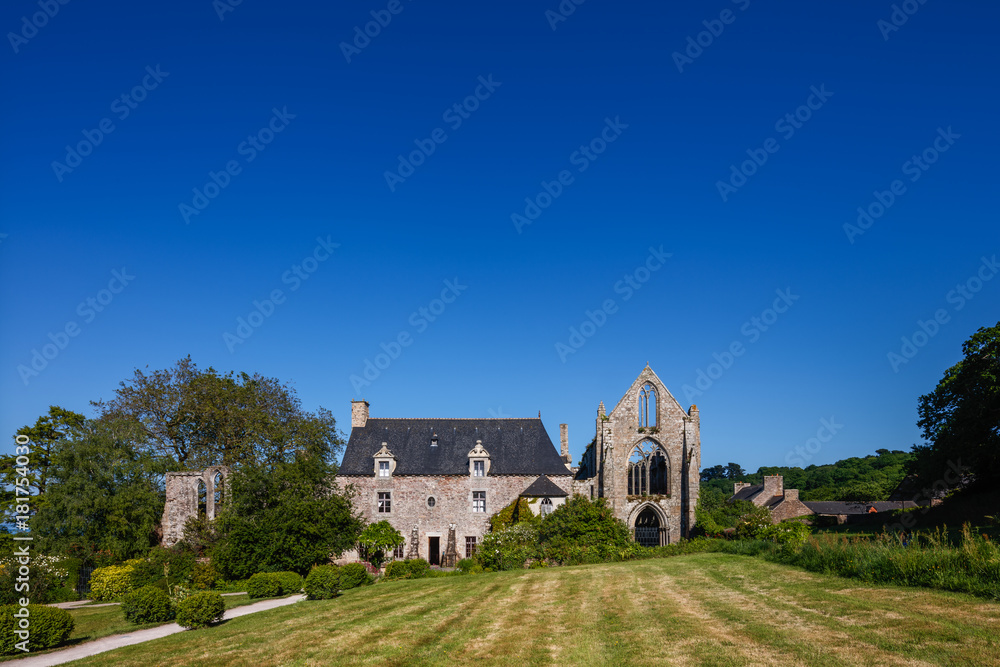 The abbey of Beauport, Paimpol,  Brittany France