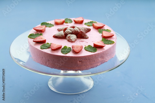 Strawberry cream tart photo