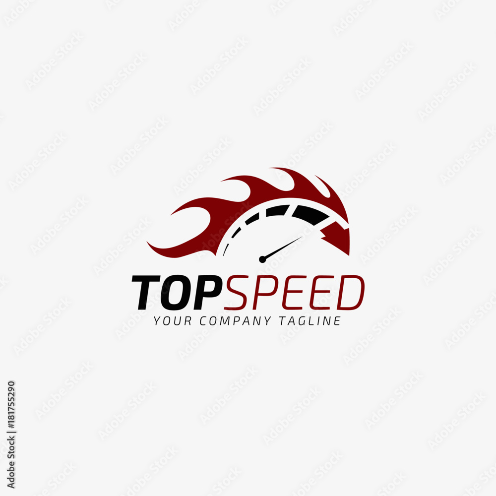 Top Speed - Auto Hot Race Logo Template Top Speed - Auto Hot Race Logo Template