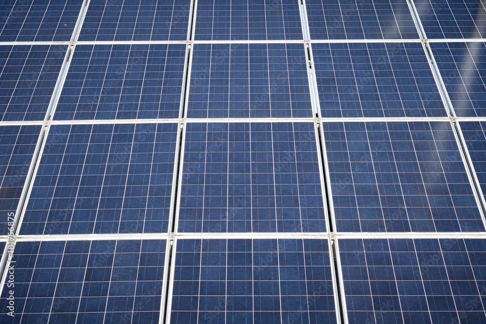 Detail of commercial solar panel Detail of commercial solar panel
