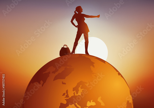 voyage - voyager - globe - faire du stop - tourisme - terre - voyageur - touriste - tour du monde