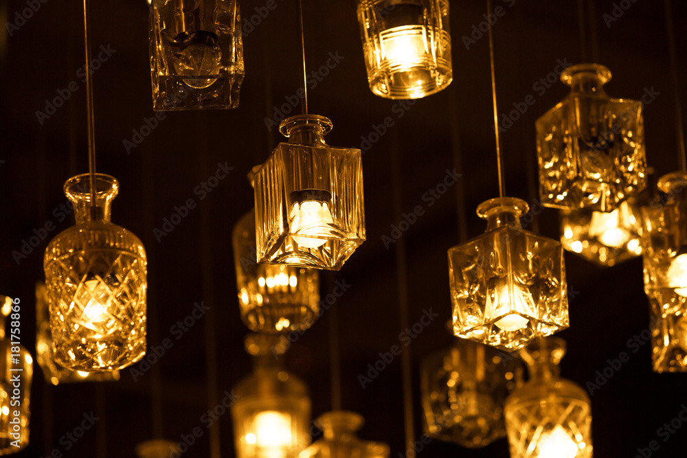 Beautiful retro luxury interior lighting bulb decor Beautiful retro luxury interior lighting bulb decor