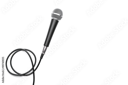 Microphone isolated on white background
