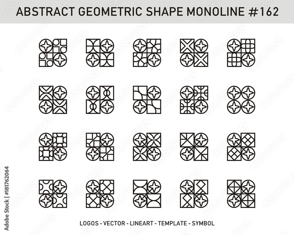 Set of geometric shapes. Trendy pattern seamless background and logotypes. Set of geometric shapes. Trendy pattern seamless background and logotypes.