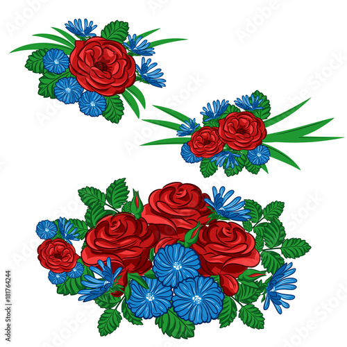 Set of floral arrangements 