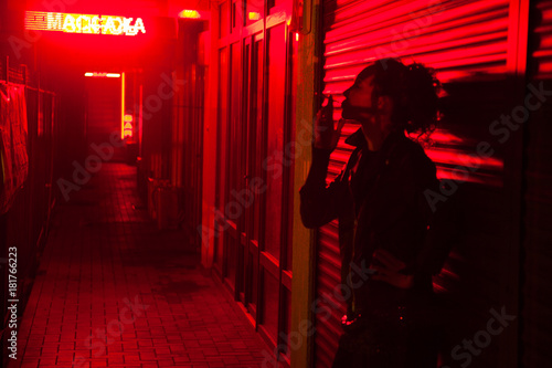 red-light street