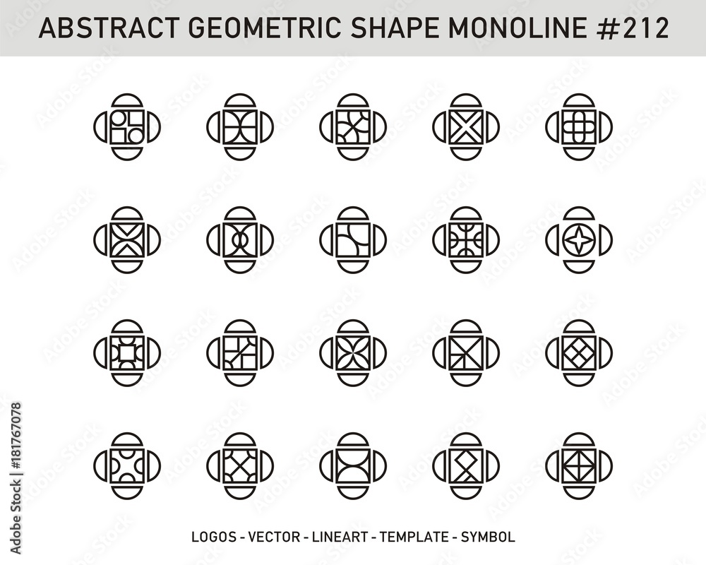 Modern Geometric set. Artline shapes. Stock vector Design. Modern Geometric set. Artline shapes. Stock vector Design.