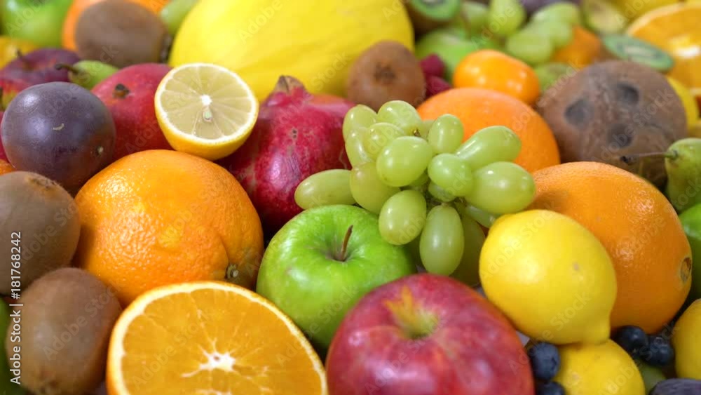 closeup dolly move in 4k many different healthy fresh fruits shallow focus
closeup dolly move in 4k many different healthy fresh fruits shallow focus
