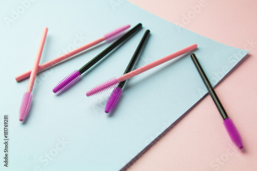 Wallpaper Mural The brush lash, comb, help to keep the shape, also used in eyelash extension application Torontodigital.ca