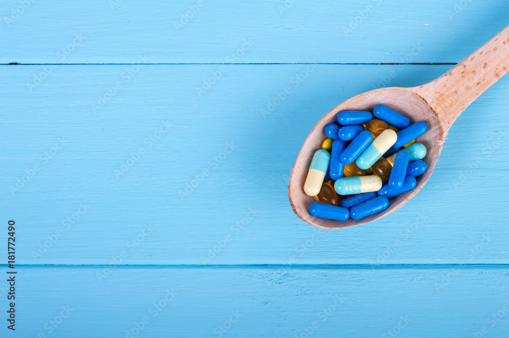 colored capsules for health