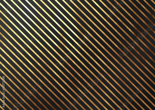 Abstract pattern texture gold stripes. Vector golden and black background.
