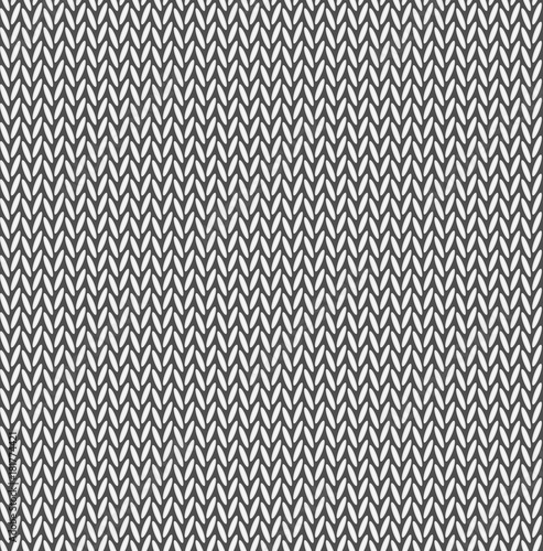 monochrome knitted seamless background pattern vector