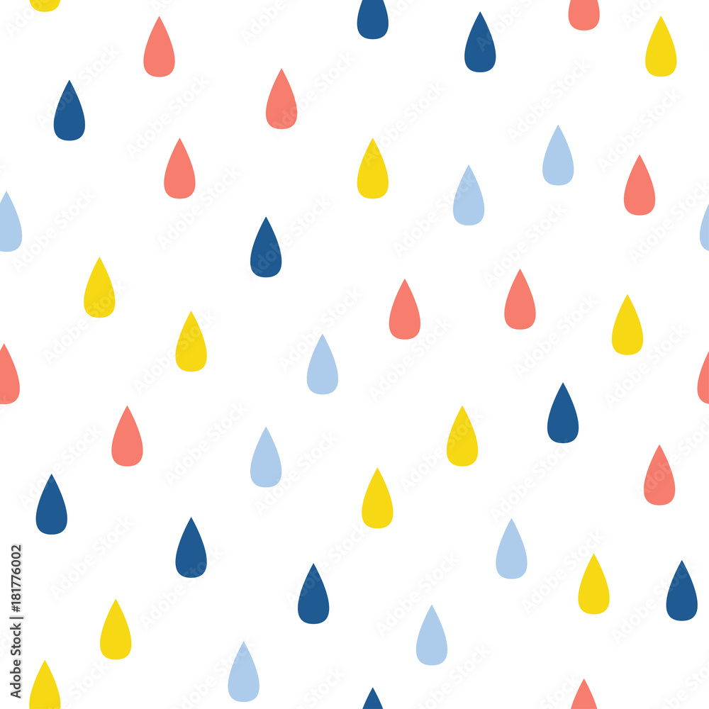 Abstract handmade umbrella and drop seamless pattern background. Childish handcrafted wallpaper for design card, baby nappy, diaper, scrapbook, holiday wrapping paper, textile, bag print, t shirt etc. Abstract handmade umbrella and drop seamless pattern background. Childish handcrafted wallpaper for design card, baby nappy, diaper, scrapbook, holiday wrapping paper, textile, bag print, t shirt etc.