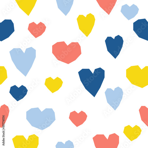 Abstract handmade umbrella and drop seamless pattern background. Childish handcrafted wallpaper for design card, baby nappy, diaper, scrapbook, holiday wrapping paper, textile, bag print, t shirt etc.