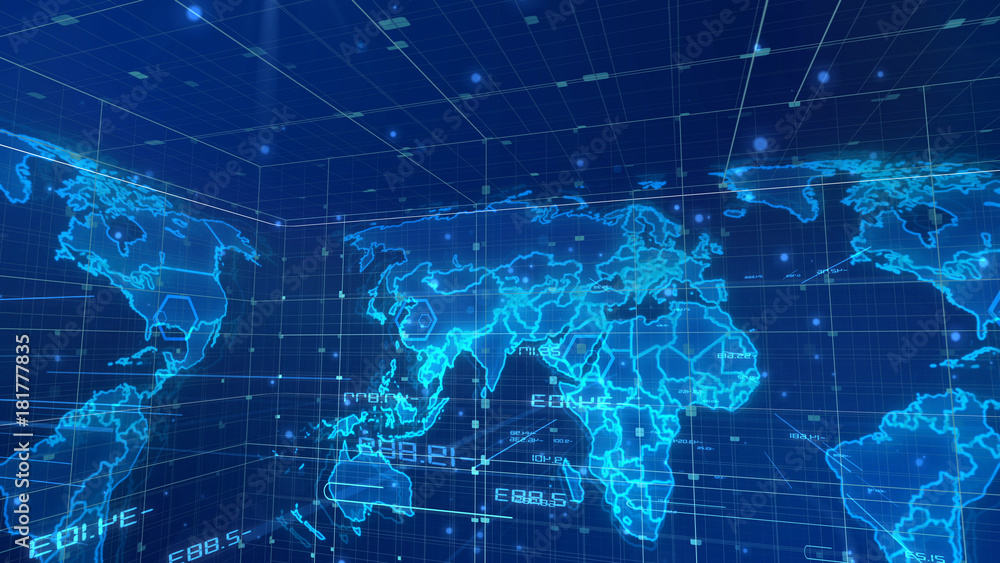 Holographic Numerical News World Map Holographic Numerical News World Map