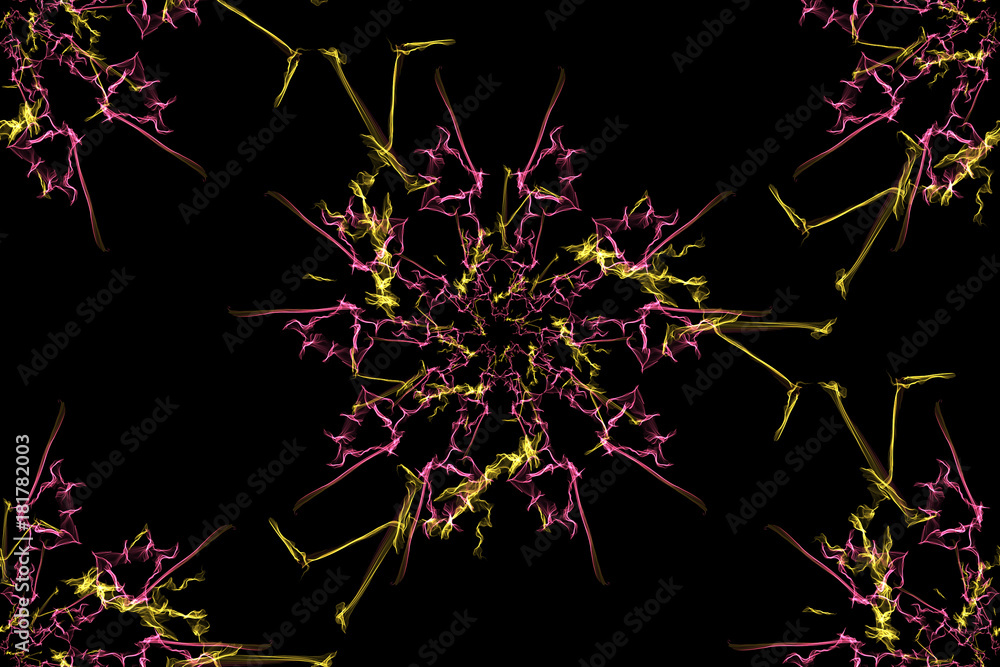 Fractal flower. Computer generated graphics. Fractal flower. Computer generated graphics.