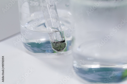 Analyze samples Cadmium ions in Laboratory.