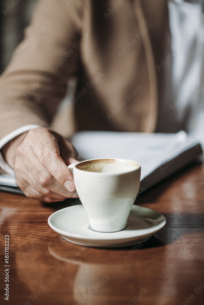 Businessman Drinking Espresso Businessman Drinking Espresso