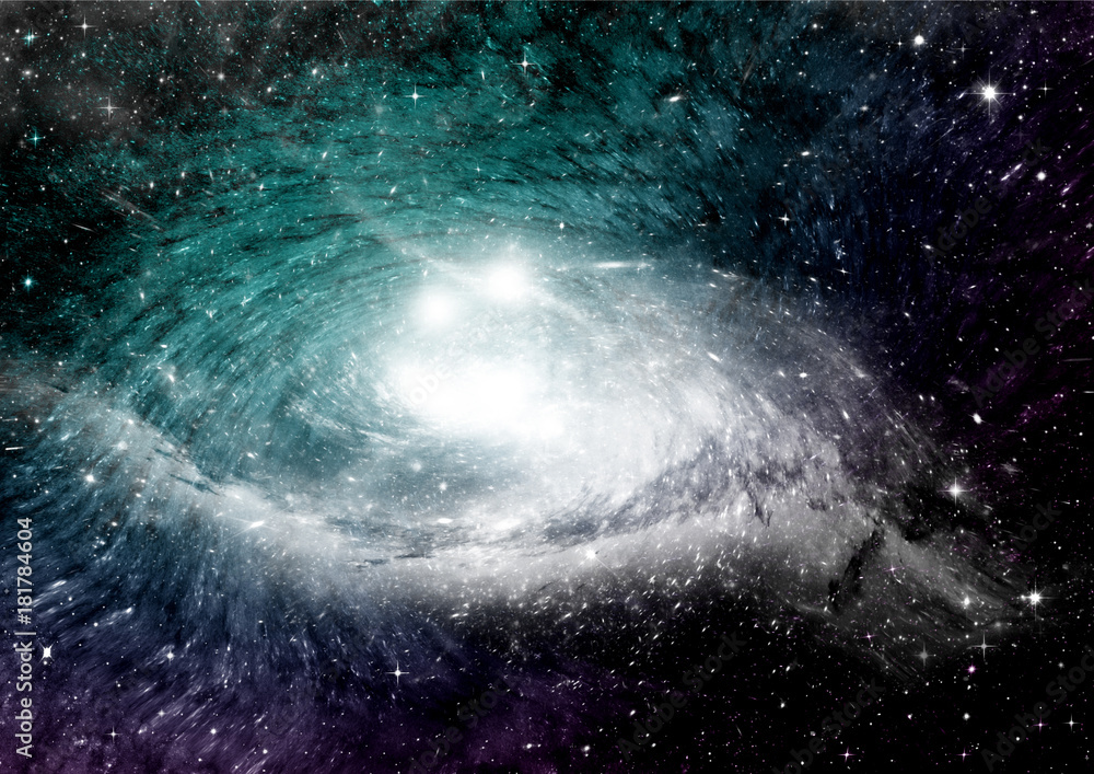 Fototapeta premium galaxy in a free space