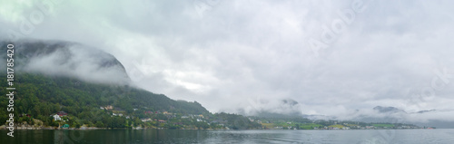 The road from Stavanger to Preikestolen through the fjords